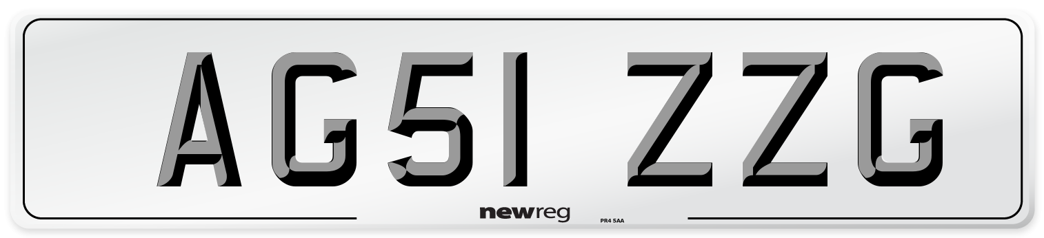 AG51 ZZG Number Plate from New Reg